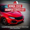 American Modified Front Shark Grille for 2016 to 2021 Honda Civic Models - 2 of 4