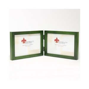 Lawrence Frames 756064D Satin Green Wood 4.63" x 12.38" Picture Frame  - 1 of 2