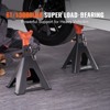VEVOR Jack Stands, 6 Ton (13,000 lbs) Capacity Car Jack Stands Double Locking, 14.2 -23 inch Adjustable Height, for lifting SUV, Red, 1 Pair - 3 of 4