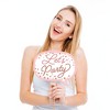Big Dot of Happiness Pink Rose Gold Birthday - Happy Birthday Party Photo Booth Props Kit - 20 Count - 3 of 4
