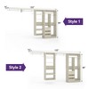 Aheaplus 132" Closet System with Adjustable Shelves and Drawers, Wall-mounted Space-Saving Closet Organizer with Hanging Rods - 3 of 4