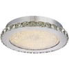 Possini Euro Design Chardin Modern Ceiling Light Flush Mount Fixture 14" Wide Chrome Dimmable LED Clear Crystal for Bedroom Kitchen Hallway Bathroom - 4 of 4
