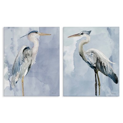 Stupell Industries Heron Birds Standing Blue Sky, 16" x 20"