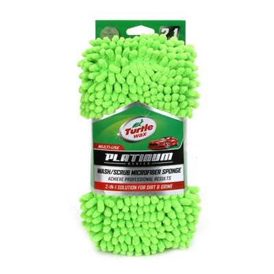 Turtle Wax Platinum 2-in-1 Microfiber Car Wash/Scrub Sponge