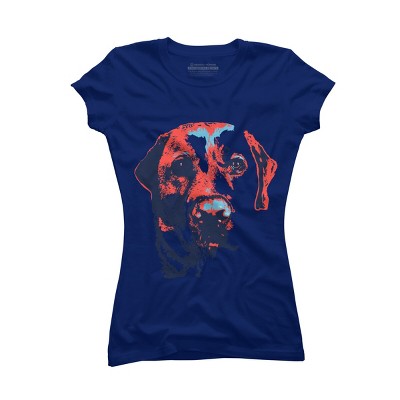 Junior's Design By Humans Patriotic Labrador By Rmbuckeye T-Shirt