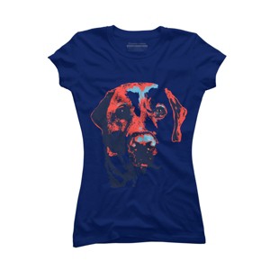 Junior's Design By Humans Patriotic Labrador By Rmbuckeye T-Shirt - 1 of 3
