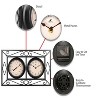 11.5"x18.5" The Bookend Wall Clock Black - Infinity Instruments: Modern Analog, Indoor Use, No Glow Feature - 4 of 4