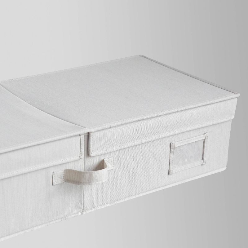 WeThinkStorage 30" x 12" x 6.5" Foldable Under Bed Organizer with Double Folding, 5 of 8