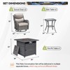 Gymojoy  Outdoor 5 Inch Gliders Chairs with Fire Pit Table Patio Funiture - 3 of 4