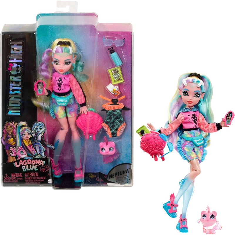 Monster High Lagoona Blue Doll, 1 of 12