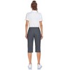 Pull On Capris for Women Elastic Waist Dressy Casual Hiking Golf Capri Pants with Pockets - 4 of 4