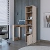 CAVINAS Home Office Desk Modern Computer Desk with 4-Layer Open Shelf and Storage Cabinet for Office - 2 of 4
