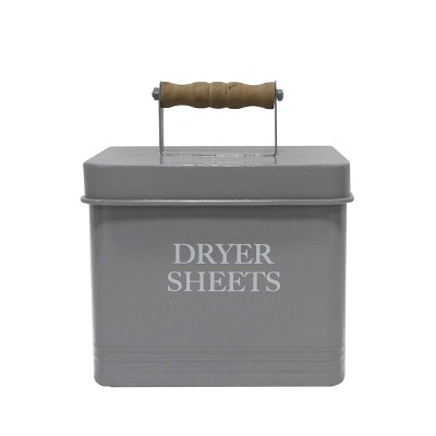 VIP Metal 12.6 in. Gray Dryer Sheets Box with Handle