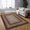 Washable Area Rug, Vintage Accent Rug, Braided Print Carpet, Low Pile Non-Shedding Kitchen Rugs with Non Slip Backing, Foldable Rug - 3 of 4