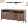 65.8 Inch Fluted Sideboard Buffet Cabinet with 4 Doors, Morden Kitchen Storage Cabinet with Fluted Door - 2 of 4