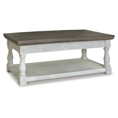 Signature Design by Ashley Casual Havalance Lift-Top Coffee Table, Gray/White