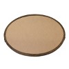 18.4" x 14.2" Rustic Oval Wood Tray with Distressed Mirror Base Brown - Stonebriar Collection - image 3 of 4