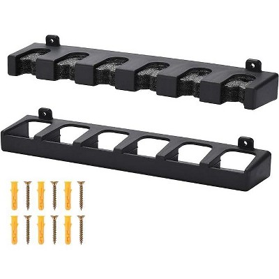 Acoway Fishing Rod Holders For Garage - 6 Rods Capacity, Black : Target