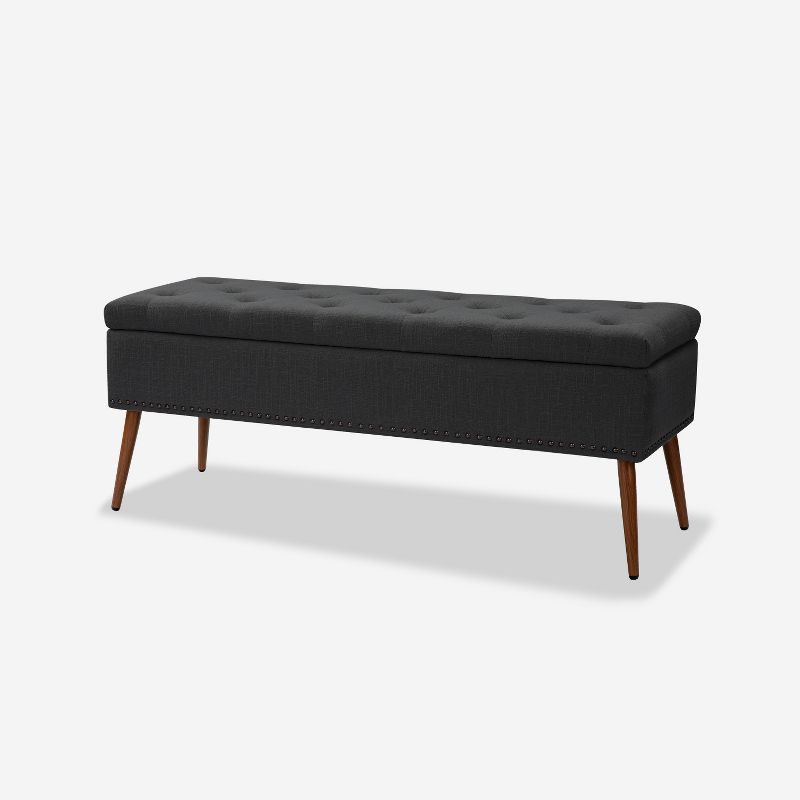 Vicky Modern Upholstered Flip Top Storage Bench |ARTFUL LIVING DESIGN, 2 of 12