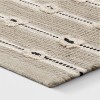 Woven Striped Flatweave Rug Black/Cream - Threshold™ - 3 of 4