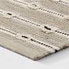 Woven Striped Flatweave Rug Black/Cream - Threshold™ - image 3 of 4