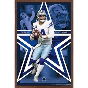 Trends International NFL Dallas Cowboys - Dak Prescott 22 Framed Wall Poster Prints - 1 of 4