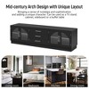 68.9'' Modern Minimalist TV Stand for TVs up to 75 Inches, Entertainment Center Media Console Cabinet w/Adjustable Shelves for Living Room, Black - 4 of 4