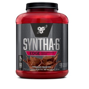 BSN SYNTHA-6 EDGE Protein Powder, Hydrolyzed Whey, Micellar Casein, Milk Protein Isolate, Low Sugar, 24g Protein, Chocolate Milkshake, 48 Servings - 1 of 4