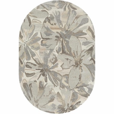 Hauteloom Ilfeld Athena Beige Floral Wool Rug