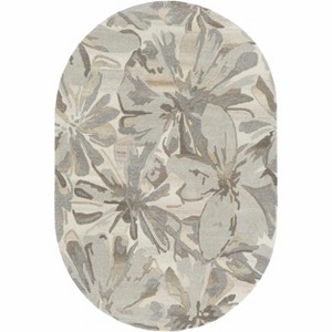 Hauteloom Ilfeld Athena Beige Floral Wool Rug - 1 of 4