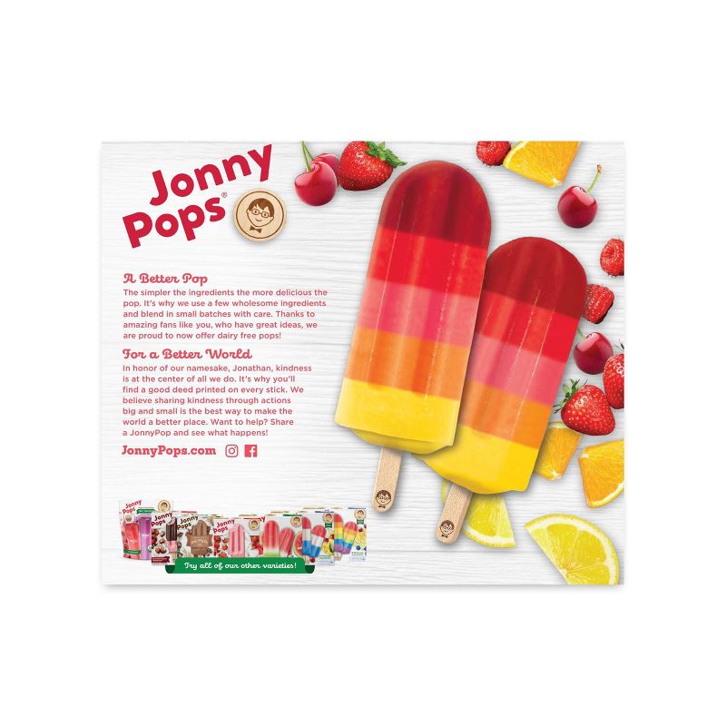 JonnyPops Organic Frozen Summer Sunrise Water Pop - 8ct/14.8oz, 2 of 4
