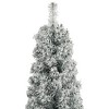 vidaXL Slim Christmas Tree with Stand 118.1" – Lifelike PVC Design, Snow Flocked Artificial Christmas Tree with Metal Stand for Stability - 3 of 4