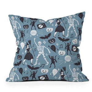 16"x16" Julia Madoka Halloween Night Fever Square Throw Pillow Blue - Deny Designs - 1 of 4