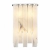 Viviana 4-Light Art Deco Wall Sconce - Polished Nickel Steel with Alabaster Strips - 3 of 4