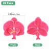 Unique Bargains Silk Plastic Durable Handcrafted Artificial Orchid Flower Heads 20 Pcs - 3 of 4