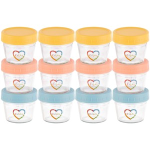 EVLA’s 4oz Glass Baby Food Containers 12-Pack - 1 of 4