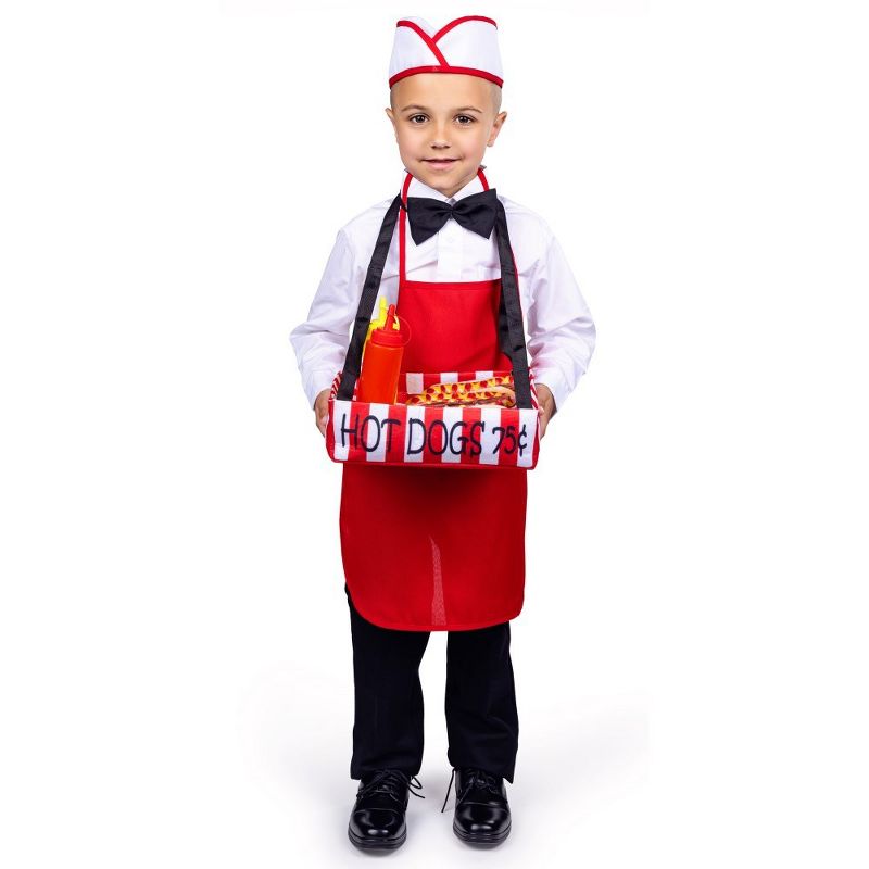 Dress Up America Hot Dog Vendor for Toddlers - Toddler 4/Small, 1 of 3