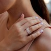 EVERLY JEWELRY | Sterling Silver 1/10ct TW Diamond Infinity Eternity Ring - 4 of 4
