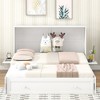 TIRAMISUBEST Queen Size Mobile Murphy Bed with a Large Drawer and Little Shelves on Each Side, Folding Murphy Cabinet Bed, Space Saving Design - 3 of 4
