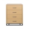 4-Drawer Chest Dresser For Bedroom, Dresser Storage Cabinet With Iron Base, Clothes Storage And Organizer, Chest Of Drawers - 4 of 4