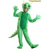 HalloweenCostumes.com Small   Magic School Bus Liz Costume for Adults, Adult Green Lizard Hooded Jumpsuit with Gloves, Green - 3 of 3