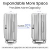 3 PCS Expandable Hard Shell Luggage Set with Spinner Wheels and TSA Lock, Lightweight Suitcase with Front Pocket 20''24''28'' 4L - ModernLuxe - 4 of 4
