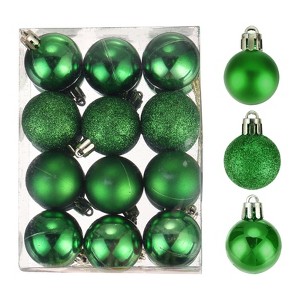 Unique Bargains Shatterproof Home Decorative Christmas Tree Hanging Ball Ornaments 24 Pcs - 1 of 4