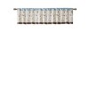 MAYEERTY 50x18" Embroidered Window Valance Blue - 3 of 4