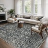 Abynow Medallion Diamond Faded Rustic Indoor Area Rug - 3 of 4