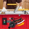 Table Saw, 10 Inch Table Saw - 15A Multifunctional Saw with Stand & Push Stick, 90¡ã Cross/0-45¡ã Bevel Cut, 5000RPM for Woodworking - 3 of 4