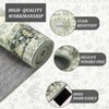 Rug Vintage Living Room Rug Ultra-Soft Faux Wool Throw Carpet Non Slip Backing Oriental Floral - 3 of 4