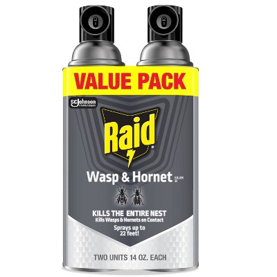 Raid Wasp and Hornet Bug Spray – Two Units 14oz each​