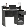Vynxaria Ergonomic Desk Multi-Shelf Storage Drawer Workspace for Productive Study Zones - 3 of 4