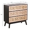 31.5"W Rattan Dresser, Storage Cabinet with 3-Drawers for Bedroom, Living Room 4Q-ModernLuxe - 3 of 4